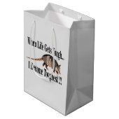 Gordeldier Dier Inspirerend Medium Cadeauzakje (Achterkant Gekanteld)
