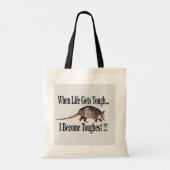 Gordeldier Dier Inspirerend Tote Bag (Achterkant)