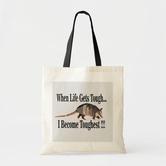 Gordeldier Dier Inspirerend Tote Bag (Voorkant)