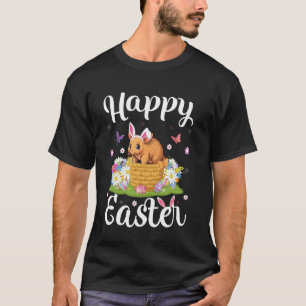 Gordeldier Happy Pasen Eierjacht Konijn Oor Gordel T-shirt