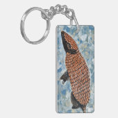 Gordeldier Schilderij Sleutelhanger (Voorkant Links)