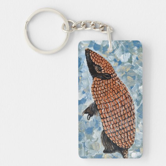 Gordeldier Schilderij Sleutelhanger (Voorkant)