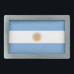 Gordelgesp met vlag van Argentinië Gesp<br><div class="desc">Voeg een vleugje Argentijnse trots toe aan je garderobe met onze exclusieve riemgesp met de vlag van Argentinië! Deze gesp is gemaakt met nauwgezette aandacht voor detail en is meer dan alleen een functioneel accessoire; het is een viering van het erfgoed en de culturele trots van Argentinië. Het elegante ontwerp...</div>