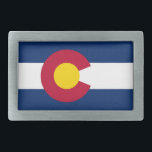 Gordelgesp met vlag van Colorado State Gesp<br><div class="desc">Maak een gewaagde uitspraak en laat uw Colorado trots zien met deze opvallende riemgesp met de vlag van Colorado! Deze riemgesp, vervaardigd met aandacht voor detail, is meer dan alleen een mode-accessoire; het is een feest van Colorado's rijke erfgoed en prachtige landschappen. Het gewaagde ontwerp toont trots de iconische kleuren...</div>
