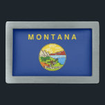 Gordelgesp met vlag van Montana State Gesp<br><div class="desc">Laat uw Montana-trots zien met onze exclusieve gesp met de vlag van Montana! Deze gesp met riem is met precisie vervaardigd en is meer dan alleen een stijlvol accessoire; het is een viering van het erfgoed en de culturele trots van Montana. Het onderscheidende ontwerp toont prominent de iconische vlag van...</div>