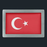 Gordelgesp met vlag van Turkije Gesp<br><div class="desc">Voeg een vleugje Turks trots toe aan uw accessoires collectie met onze exclusieve riemgesp met de vlag van Turkije! Deze gesp is gemaakt met nauwgezette aandacht voor detail en is meer dan alleen een functioneel item; het is een viering van het rijke erfgoed en de culturele identiteit van Turkije. Het...</div>