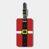 Gordelgesp van de Kerstman Bagagelabel (Voorkant verticaal)