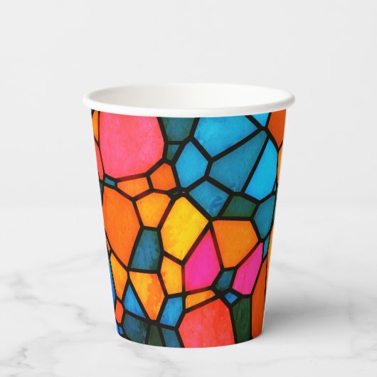 gordelglas papieren bekers (Achterkant)