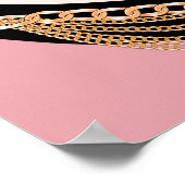 gordelketens gouden illustratiepatroon naadloze te poster (Hoek)