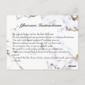 gordeloog met verlengingsinstructies voor nazorg briefkaart (Achterkant)