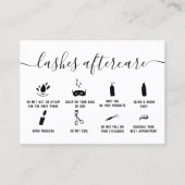 gordelroos na zorgverlening penseelstreken zwart visitekaartje (Voorkant)