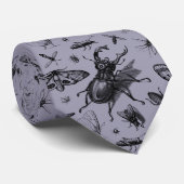 gordels en vliegende insecten Periwinkle Stropdas (Opgerold)