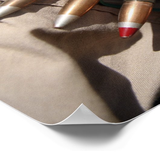 Gordels van 50-kalibermunitie poster (Hoek)