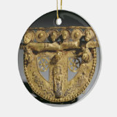 Gordelsluiting met gegranuleerde decoratie, Orient Keramisch Ornament (Links)