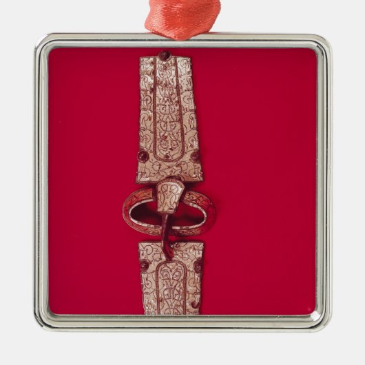Gordelsluiting, van het kerkhof metalen ornament (Voorkant)
