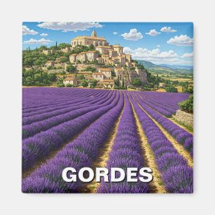 Gordes France Travel Lavender Magneet