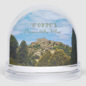 GORDES, HILLTOP VILLAGE IN PROVENCE, FRANCE SNEEUWBOL (Voorkant)