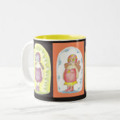 Gordi-Figthers Tweekleurige Koffiemok (Voorkant links)