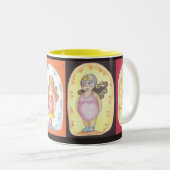 Gordi-Figthers Tweekleurige Koffiemok (Voorkant rechts)