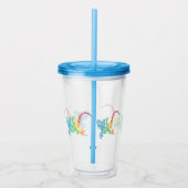 Gordie de tuimelschakelaar van de Gekko Acryl Drinkbeker (Rechts)