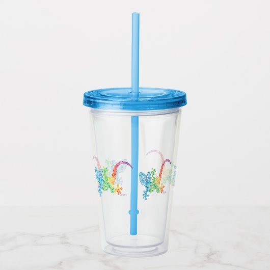 Gordie de tuimelschakelaar van de Gekko Acryl Drinkbeker (Rechts)