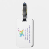 Gordie the Gecko Bagagelabel (Achterkant verticaal)