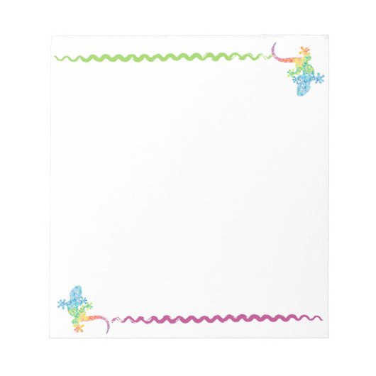 Gordie the Gecko Notepad Notitieblok (Voorkant)
