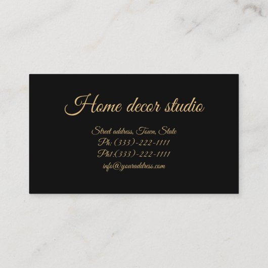  Gordijn Behandeling Classic Visitekaartje (Achterkant)