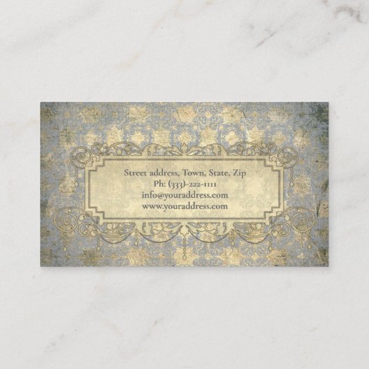 Gordijn Behandeling  Stoffen Shop Kaart Visitekaartje (Achterkant)