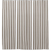 Gordijn met bruine en witte streep (Voorkant)
