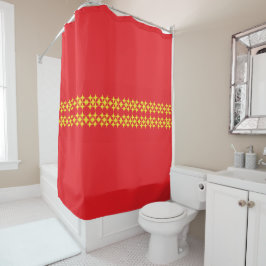 Gordijn met sterren voor de douche
