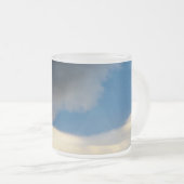 gordijn van wolken matglas koffiemok (Voorkant rechts)