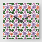 Gordijn Vierkante Klok (Voorkant)