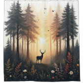 Gordijn voor de douche in Deer Haven (Voorkant)