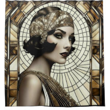 Gordijn voor Flapper Roaring 20s-douche