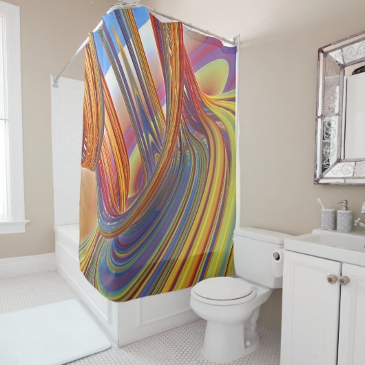 Gordijn voor Waterfall of Color-douche (In situ)