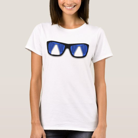 Gordijn Zonnebril Grappig T-shirt (Voorkant)