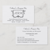  gordijnband Lijst monogram ontwerpopdracht Visitekaartje (Voorkant / Achterkant)