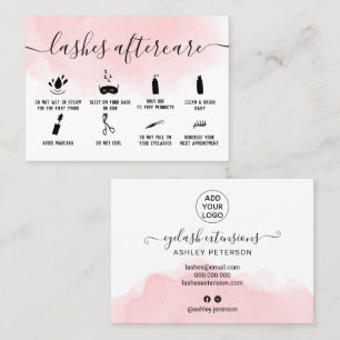 gordijnen achteraf illustraties roze waterverf visitekaartje