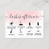 gordijnen achteraf illustraties roze waterverf visitekaartje (Voorkant)