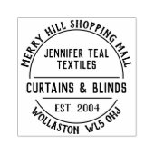 Gordijnen en strengen Rubberstempel (Afrduk)