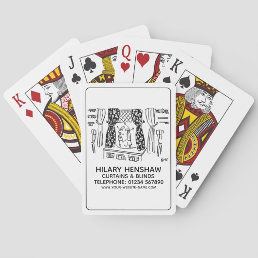 Gordijnen & Jaloezieën Pokerkaarten (Achterkant)