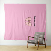 Gordijnen met vlindermotief wandkleed (In Situ (horizontaal))