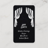 Gordijnen raambekleding Aangepaste QR-Visitekaartj Visitekaartje (Voorkant)