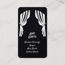 Gordijnen raambekleding Aangepaste QR-Visitekaartj Visitekaartje