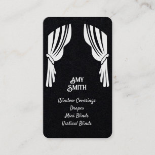 Gordijnen raambekleding Aangepaste QR-Visitekaartj Visitekaartje