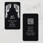 Gordijnen raambekleding Aangepaste QR-Visitekaartj Visitekaartje (Voorkant / Achterkant)