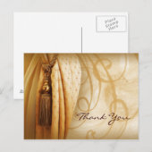 Gordijnen Salon Dank u Briefkaart (Voorkant / Achterkant)