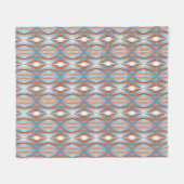 Gordijnpatroon Fleece Deken (Voorkant (Horizontaal))