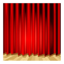 Gordijnschool/Portret Fotocabine Achtergrond